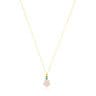 Gold Ivette Necklace with Opal and Topaz