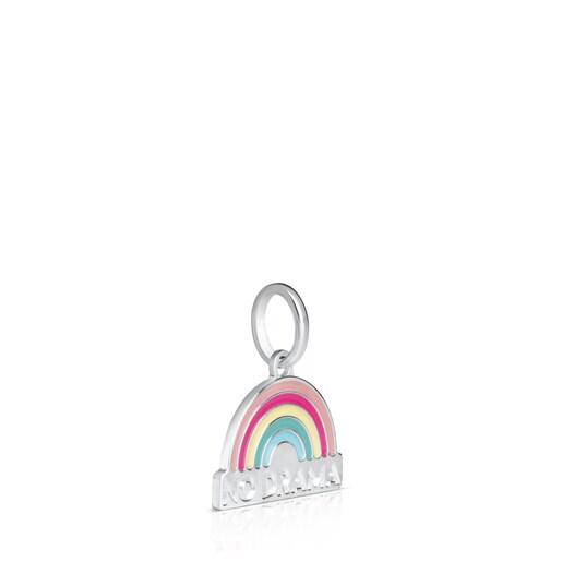 Colgante arco iris de plata con esmalte LVR