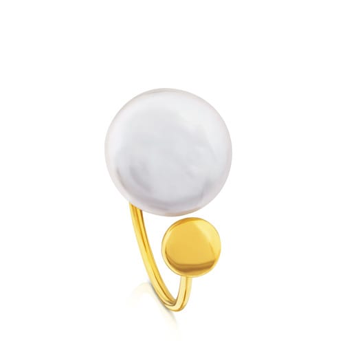 Alecia Ring in Gold with Pearl.
