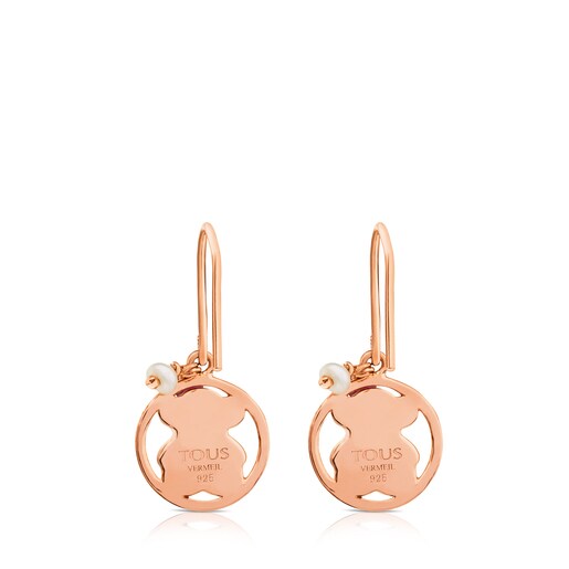 Pendientes tous vermeil rosa best sale