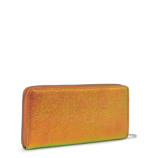 Stredne veľká dúhová oranžová peňaženka Dorp