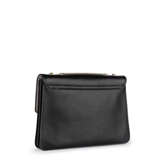 Medium black Leather Liz Crossbody bag