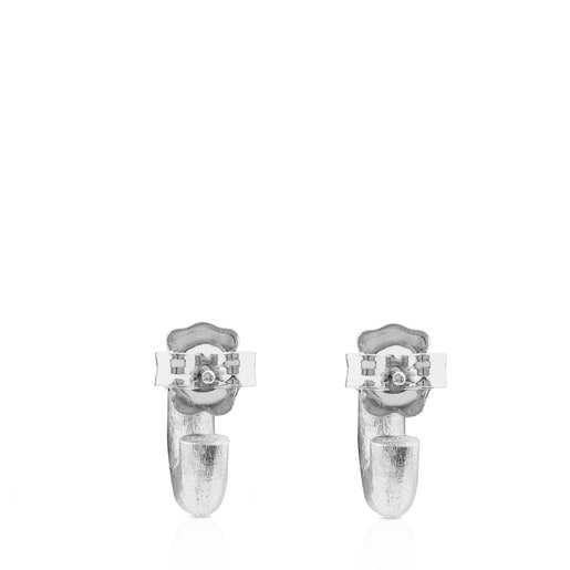 Silver Duna Tube Earrings