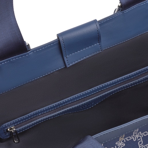 حقيبة الأحمال الخفيفة TOUS Logogram باللون الأزرق الداكن