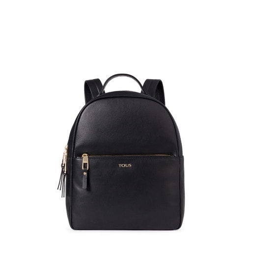 Black colored Leather Higgins Backpack