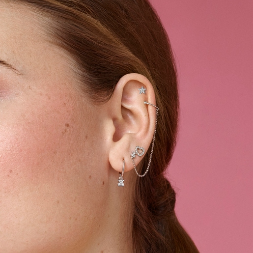 قرط Sweet Dolls من الذهب الأبيض