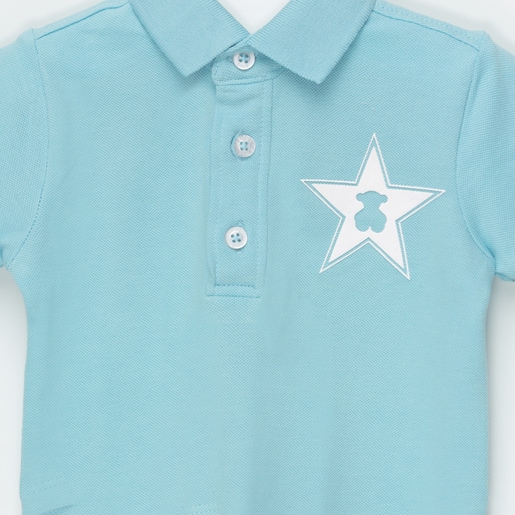 Polo Casual Azul Celeste