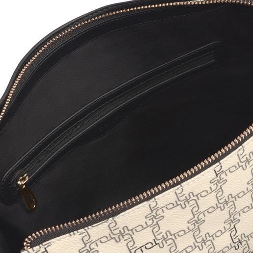 Saca Tous Logogram beige-negro