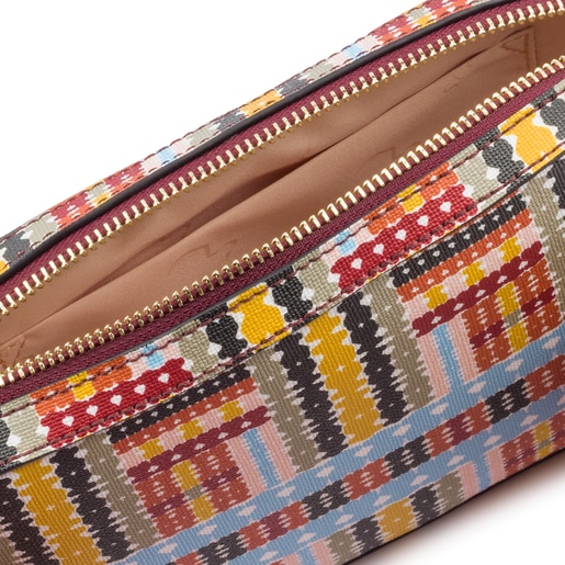 Bandolera-riñonera Alicya multi-burdeos
