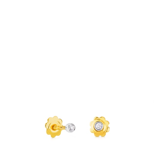 White Gold TOUS Diamonds Earrings. 0,02ct.