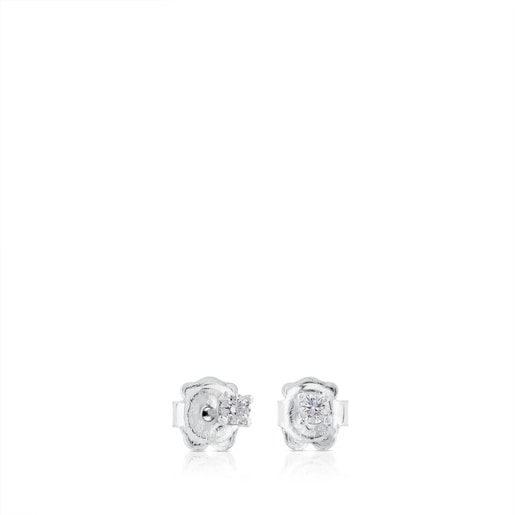 White Gold Les Classiques Earrings with Diamond