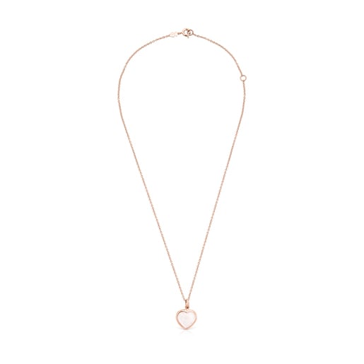 Rose Silver Vermeil and pink Quartz Sweet Dolls Color Necklace | TOUS