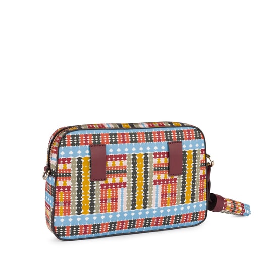 Bandolera-riñonera Alicya multi-burdeos