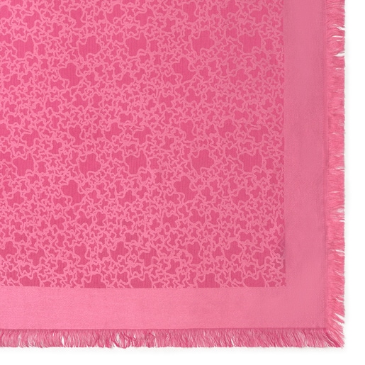 Pañuelo Kaos Mini de jacquard rosa