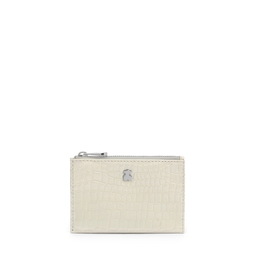 Beige Dorp Exotic Change Purse-Cardholder