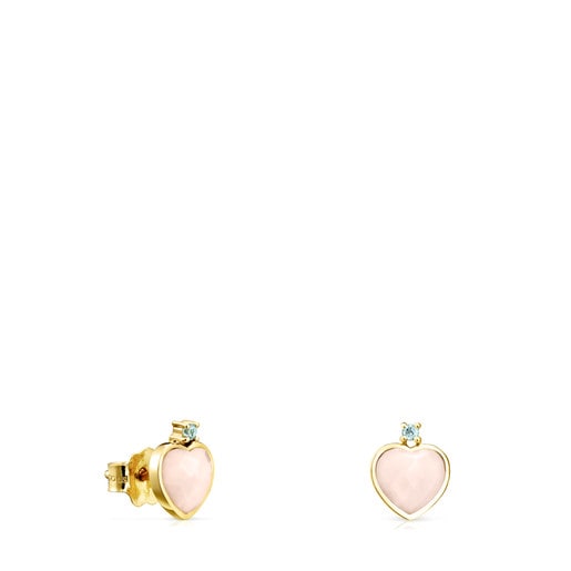 Gold TOUS Color Earrings with Opal and Topaz | TOUS