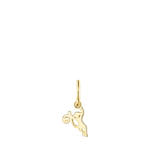 Arete Save mono con baño de oro 18 kt sobre plata