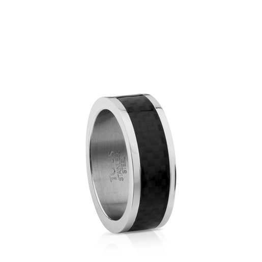 Steel TOUS Man Ring