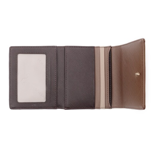 Small taupe-brown colored Essence Wallet