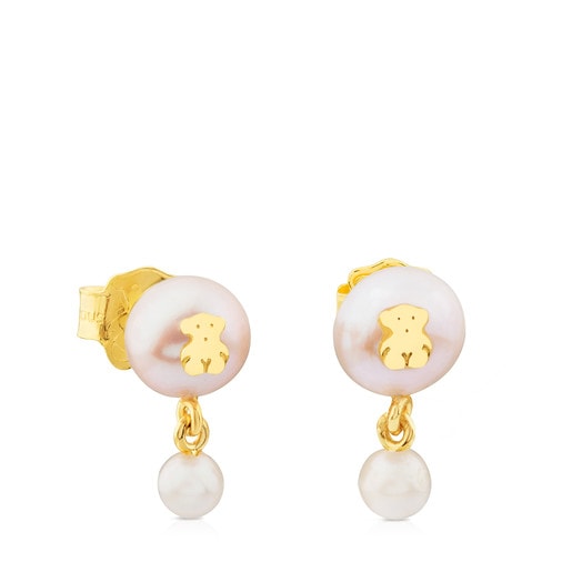 Ohrringe Icon Pearl aus Gold mit Perle