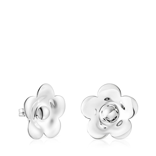 Pendientes flor de plata Fragile Nature