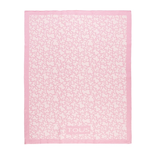 Kaos reversible blanket in pink