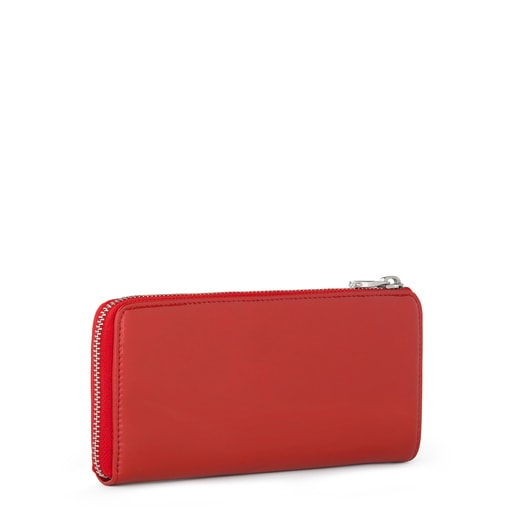 محفظة Dorp متوسطة الحجم باللون الأحمر