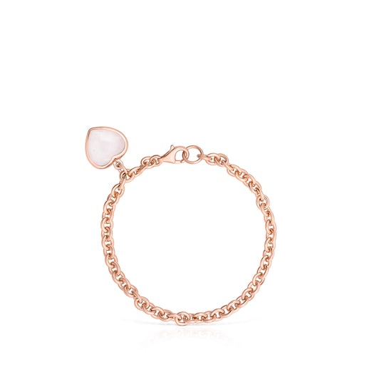 Rose Silver Vermeil and pink Quartz Sweet Dolls Color Bracelet | TOUS