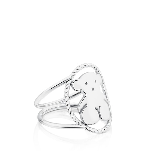 Silver Camee Ring