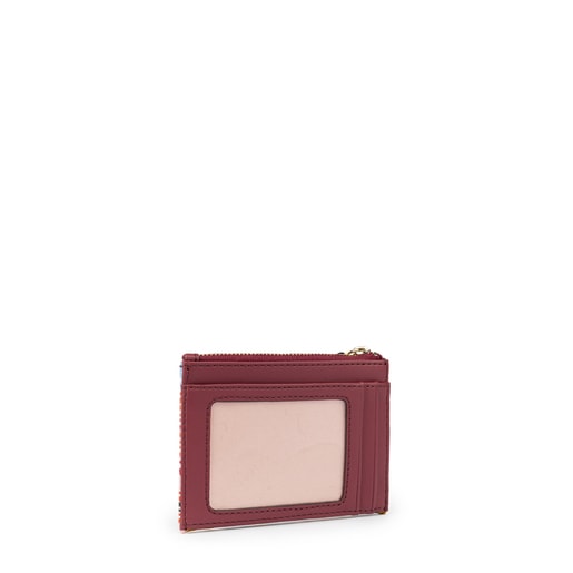Multi-burgundy Alicya Change purse-cardholder