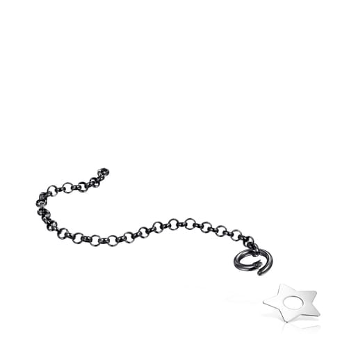 Pulsera Hold Metal estrella de Plata Dark Silver