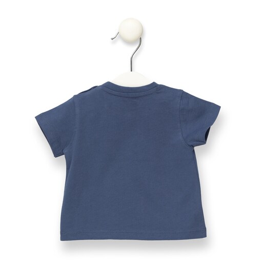 Camiseta M/C oso "Pinball" Azul marino