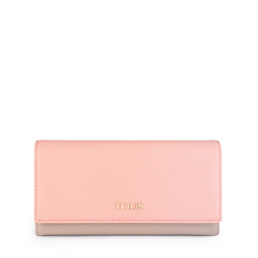 محفظة Essence متوسطة الحجم باللون البيج وباللون الوردي