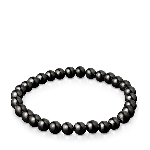 Pulsera Color de Shungitas y Plata