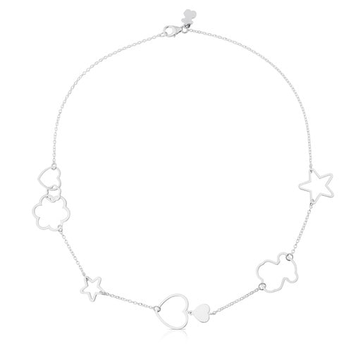 Серебряное ожерелье New Silueta