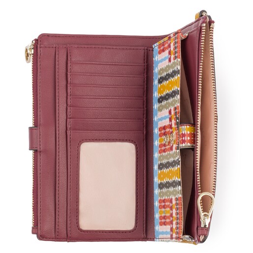 Multi-burgundy Alicya Wallet-clutch bag