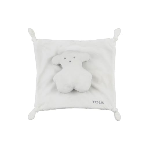 Knotted Dou Dou with bear in White
