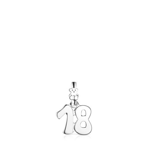 Pendentif Numbers chiffre 18 en Argent