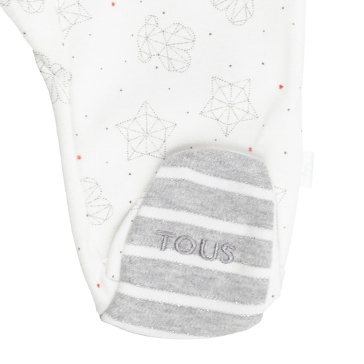 Galaxy sleepsuit in White