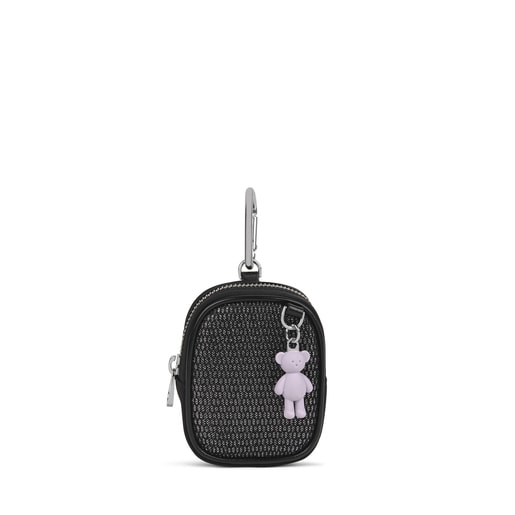 Small black and gray Ina Change purse