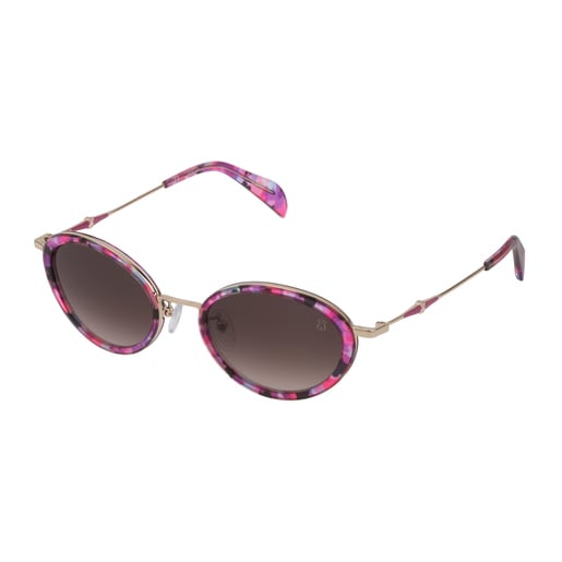 Фиолетовые солнцезащитные очки Metal Bear из металла и ацетата
