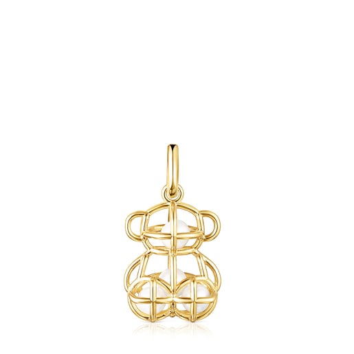 Costura pendant in gold and pearls | TOUS