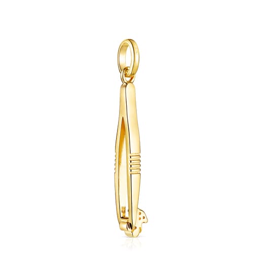 Silver Vermeil Job clothes pin Pendant