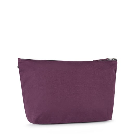 Medium burgundy-gray Kaos Shock Reversible Handbag