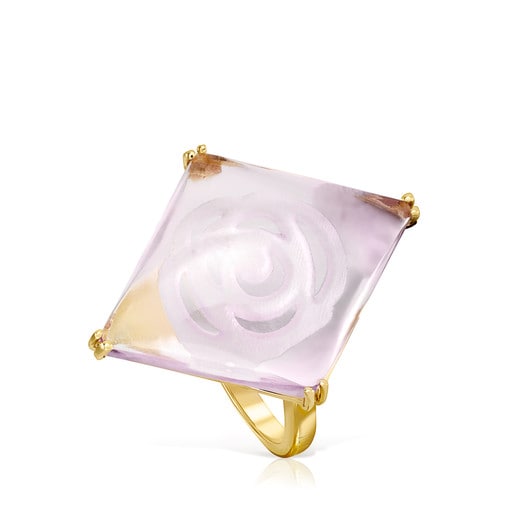 TOUS Vita Ring in Gold with Amethyst 2,3cm.