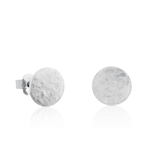 Silver Grit Earrings