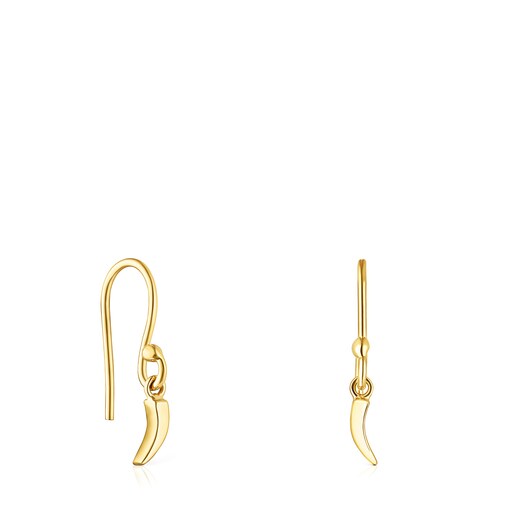 Gold TOUS Good Vibes cornucopia Earrings