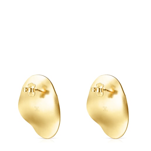 TOUS Silver Vermeil Nenufar petal Earrings | Westland Mall