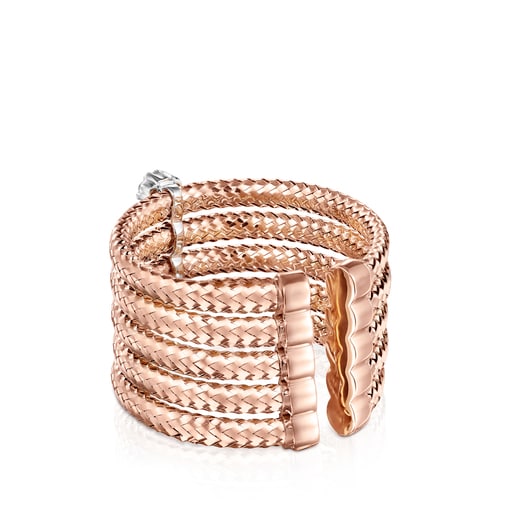 Light Ring in Rose Gold with Diamonds