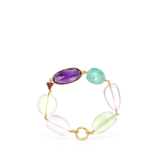 Pulsera de oro y gemas Luz